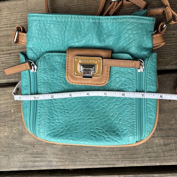 Rosetti Crossbody Pebble Teal With Tan - Picture 8 of 9